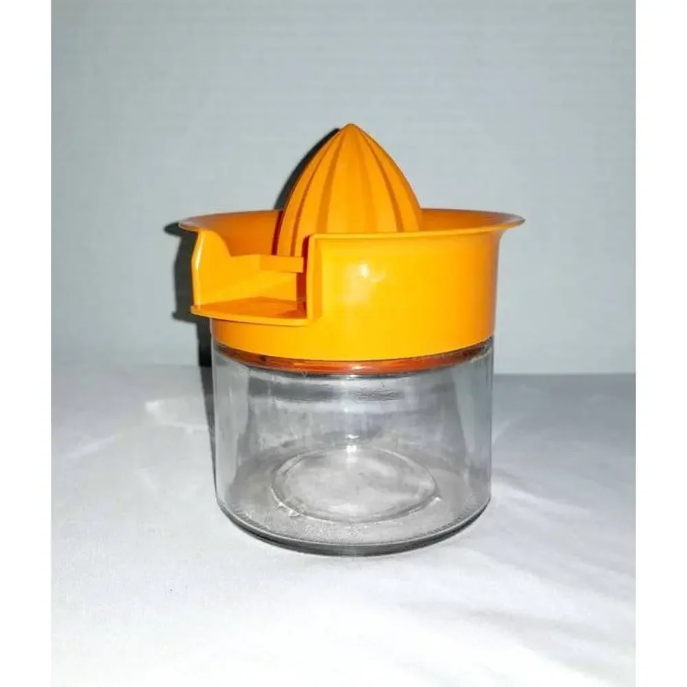 Citrus Juicer Glass Storage Jar 1970s